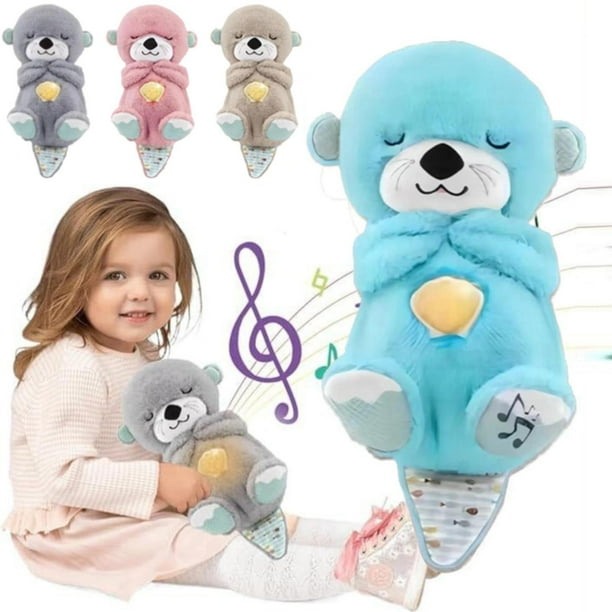 Con movimiento de respiración y música Caja de música hecha de peluche Juguete para bebés Juguete para bebés desde el nacimiento de Wuxinga