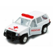 Super Emergency Challenger - Fire, White - Showcasts 9721/4E - 4.5 Inch Scale Diecast Model Replica (Brand New, but NOT IN BOX)