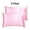 Pink, variant on PiccoCasa 2Pcs Satin Pillowcase Silky Pillow Cover with Envelope Closure, Standard Taupe Stripe