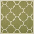 thumbnail image 1 of Safavieh Courtyard Green Indoor Outdoor Rug - Square 4', 1 of 5