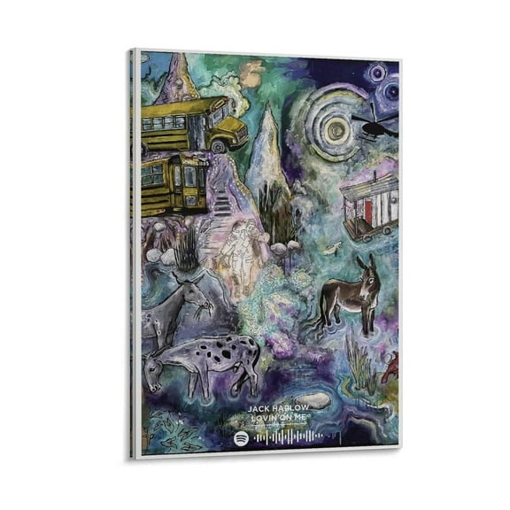 Jack Harlow Lovin on Me Canvas Poster Wall Decorative Art Painting Living Room Bedroom Decoration Gift