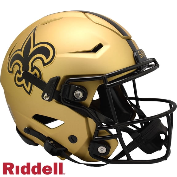 Riddell 9585500577 New Orleans Saints Helmet - Riddell Authentic Full Size Speed Flex Style Rave Alternate