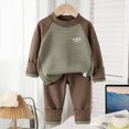 thumbnail image 2 of masbird Christmas Pajamas Toddler Boy Girl Kids Holiday Pajamas Set Santa PJS Children Clothes Fall Winter Sleepwear for 6-24 Months 2 3 4 5 6 7 8 9 T Children(Brown,15-16 Y), 2 of 4