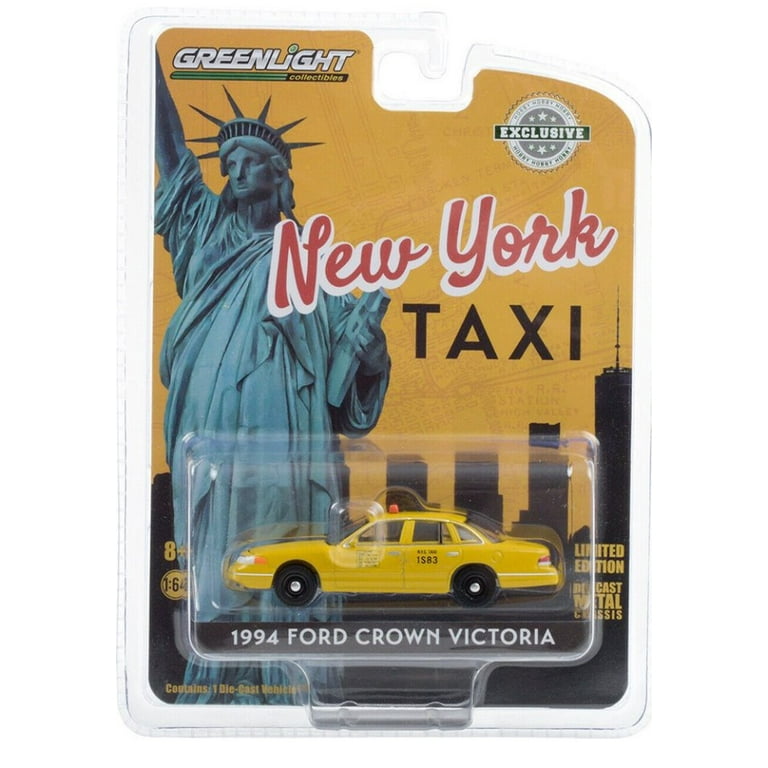 New York City Taxi 1994 Ford Crown Victoria, Yellow - Greenlight
