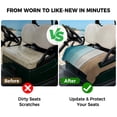 thumbnail image 4 of Golf Cart Seat Covers for 2 Seater, Teal Brown Ombre Soft Microfiber Cart Seat Towel Blanket, Vintage Country Wooden Absorbent Breathable Non Slip Bench Seats Protector for Golf Course 51"x31", 4 of 9
