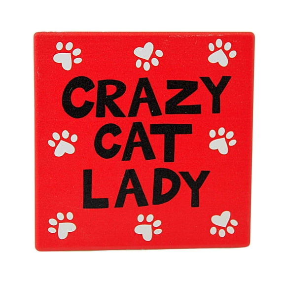 Tabletop Crazy Cat Lady Coaster Stoneware Ouor Name Is Mud 6013767