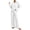White women ribbed knit two piece set a1, variant on BRELIL Women's Ribbed Knit Two Piece Lounge Set Round Neck Long Sleeve Pullover Top Wide Leg Pants Casual Loungewear Solid Loose Fall Matching Outfits Travel Tracksuit, Beige XL