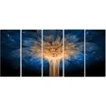 thumbnail image 2 of Fractal 3D Blue Dragon Flower - Abstract Canvas Art Print, 2 of 3