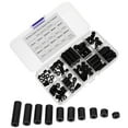 thumbnail image 1 of ORDDIART 100 Pcs Entretoises de Sortie en Nylon Rondes Noires pour Vis Isolation, 1 of 7
