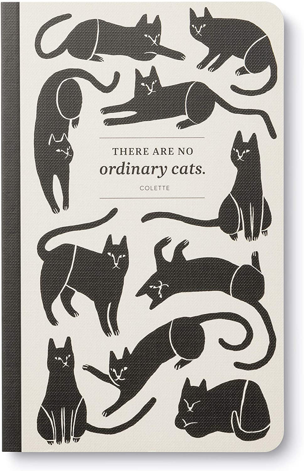 128 lined pages Write Now Journal by Compendium “There are no ordinary cats.” — Softcover with periodic typeset quotations 