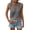 Gray, variant on Qiopertar Women's Casual Hollow-out Sleeveless V-Neck Top Fashion Cropped Tank Tops Summer Beach Party Comfy Stretchy Solid Color Camisoles, Army Green S