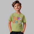 thumbnail image 6 of UACY Girls Third Grade Back to School T Shirt Short Sleeve Crew Neck Cotton Casual Summer Graphic Tee (Light Green, 6-7 Years), 6 of 6