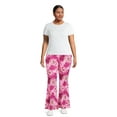 thumbnail image 3 of No Boundaries Women's Plus Flare Pant, 2 Pack, Sizes 1X-4X, 3 of 5