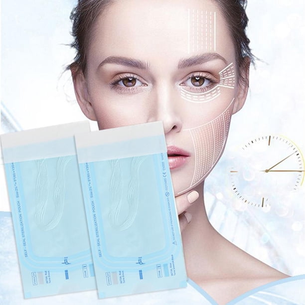 12 unids/bolsa de hilo de estiramiento facial de colágeno, relleno facial absorbible, suministros para el cuidado de la piel Sywqhk Cuidado Belleza