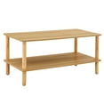 thumbnail image 2 of Modern Coffee Table For Living Area, Rectangular 2 With Open Storage, Solid Wood & , Stable And , Low Maintenance Cost Room, + Structure, Easy Assembly Steps, Protects Floor Surface Efficiently, 2 of 6