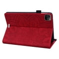 thumbnail image 4 of ELEHOLD Embossed Flower Pattern Case for iPad Pro 13 inch 2024,Premium PU Leather Folio Stand Flip Cover with Pen Holder & Card Slot for iPad Pro 13" 2024,Red, 4 of 7