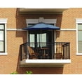 thumbnail image 3 of Blue Star OFF-THE-WALL BRELLA Sunbrella Half Umbrella, 9'-Width, Pacific Blue Canopy, 3 of 6