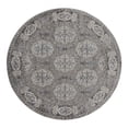 thumbnail image 2 of Luxee Designs Alexandria Bordered Pattern 7x7 Round Area Rug for Living Room Indoor Boho Rugs - Walnut, 2 of 8