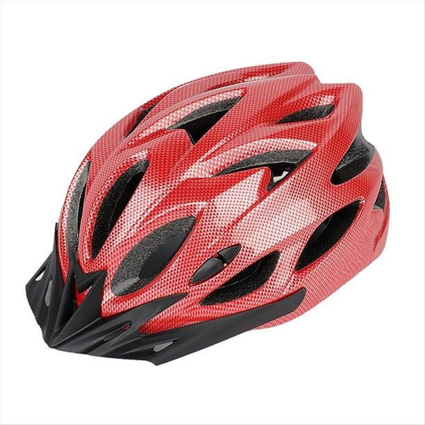 Casco de Bicicleta para Adultos, Microshell Ligero, Hombres y Mujeres, Ajuste de Ajuste Sugerido 57-63 cm para Ciclismo Al Aire Libre Rojo