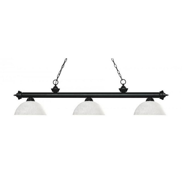 Z-Lite Riviera 3 Light Billiard Light in Matte Black
