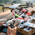 thumbnail image 4 of Avión RC, ligero, fácil de controlar, juguete volador para exteriores, control remoto de espuma con giro de 360 degree Blanco 1 batería 300, 4 of 5