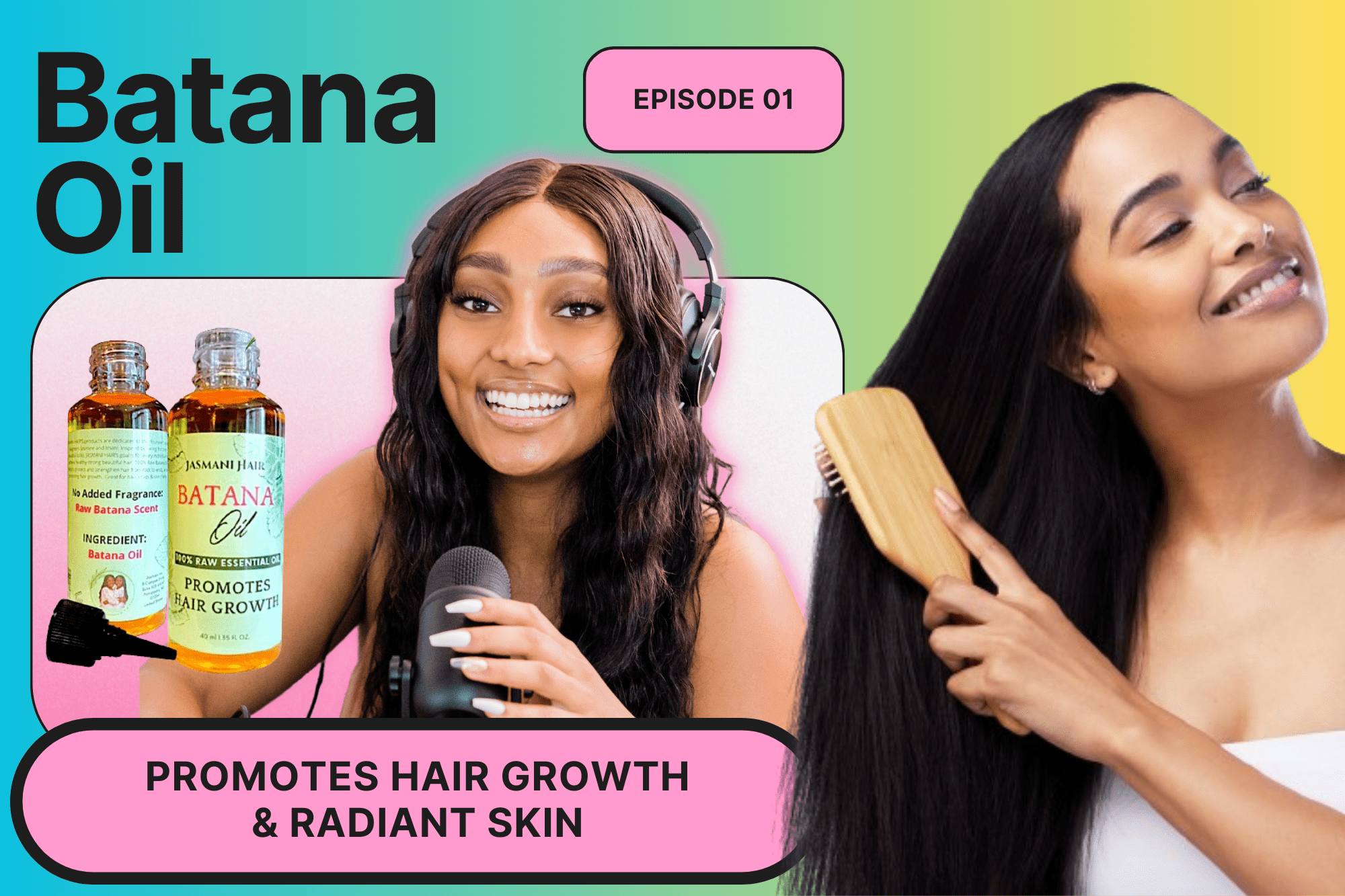 Batana Oil, 100% Pure, Promotes Hair Growth, 40ml by Jasmani