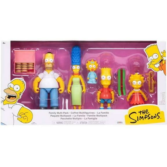 The Simpsons Family Homer, Marge, Bart, Lisa & Maggie Action Figure 5-Pack [Version 1]