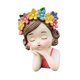thumbnail image 5 of Maceta de niña, florero, escultura, regalo vívido, decorativo, lindo organizador de plantas Abrigo rosa, 5 of 9