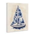 thumbnail image 3 of Stupell Industries Blue Floral Sailboat Canvas Wall Art, design by Arlington Prints, 20 x 16, 3 of 7