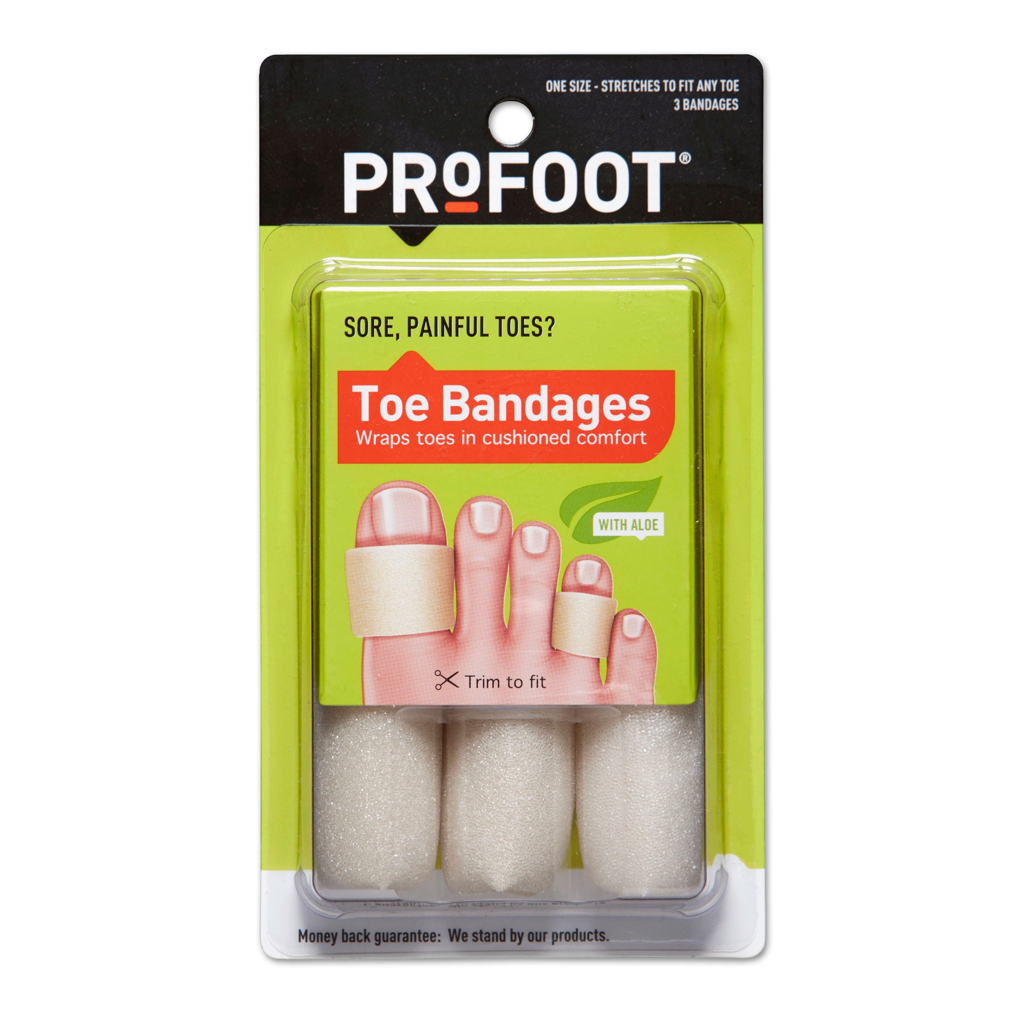 ProFoot Toe Bandages One Size 3 Each