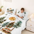 thumbnail image 3 of Erosebridal Retro Camper RV Print Bed Sheets,Happy Camping Theme King Sheets For Camping Lover 4 Pieces, 3 of 6