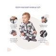 thumbnail image 4 of ATAIKU 3-24M Newborn Baby Zipper Footless / Footed Pajamas Bamboo Long Sleeve Sleepers Sleep 'N Play for Infant Toddler Boys - Dinosaur, 4 of 8