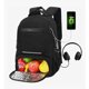 thumbnail image 1 of Mochila De Almuerzo Antirrobo Impermeable A Portátil 15,6i Diseño De La Tela Oxford Modelo Negro, 1 of 4