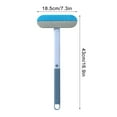thumbnail image 3 of 4-in-1 Reusable Pet Hair Remover Brush - Multi-Surface Lint Cleaner for Furniture, Carpet, Car & Glass - Dog Cat Hair Removal Tool - Washable, 7.1x18.9 Inch, 3 of 9