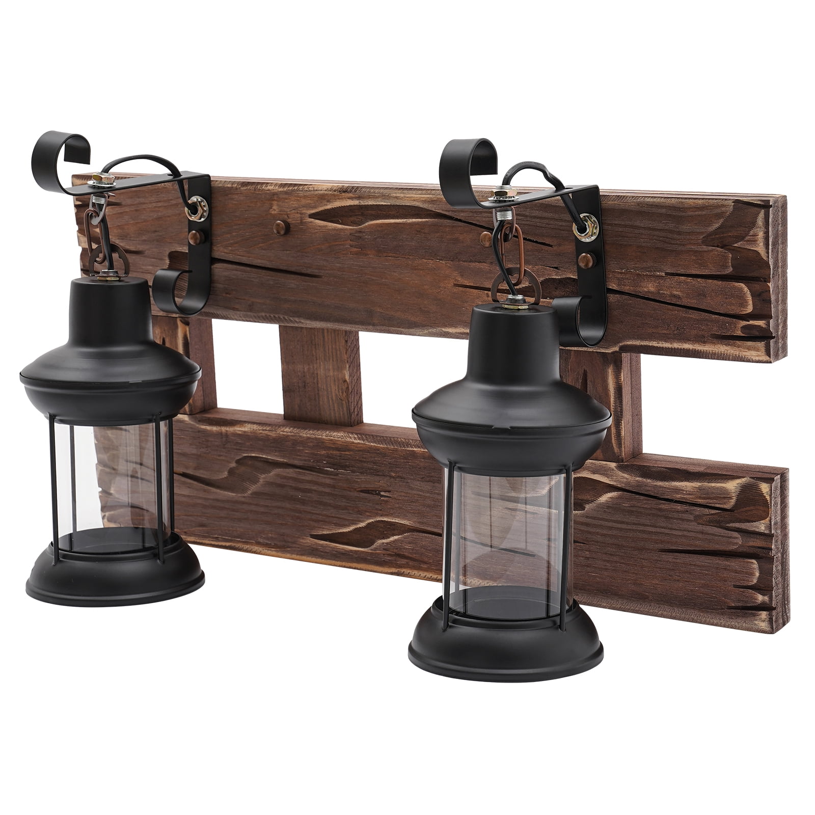 Retro Wall Lamp Decorative Wall Light Lantern Glass Wall Light Fixture Loft Outdoor Wall Sconce Lamp with Glass Lampshade for Cabin Bedroom Hallway Kitchen Restaurant