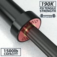 thumbnail image 3 of Synergee Rhino Powerlifting Barbell - Power Bar - Squat, Bench Press, & Deadlift Bar - 45 lbs, 29 mm, Power Lifter Bar, 3 of 7