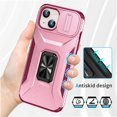 thumbnail image 3 of Funda para GANGXUN iPhone 15 Plus - Soporte metálico, Función magnética, Rosa, 3 of 6