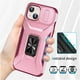 thumbnail image 3 of Funda para GANGXUN iPhone 15 Plus - Soporte metálico, Función magnética, Rosa, 3 of 6