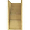 thumbnail image 4 of 11"W x 11"D x 22"H Wide Ridgewood Rough Cedar Woodgrain TimberThane Corbel, Primed Tan, 4 of 6