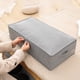 thumbnail image 2 of Caja de almacenamiento para cama, caja de tela plegable para ropa, a prueba de humedad, con tapa, caja de almacenamiento de gran capacidad, 2 of 6