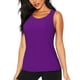 thumbnail image 1 of Fotbe Purple Blusas Sin Mangas para Mujer – Estilo Casual, Corte Suelto, Slim-Fit, Cuello Redondo Deportivo, Tops de Verano para Gimnasio y Yoga-XX-Large, 1 of 7