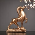thumbnail image 2 of " Rams Auspicious" Contemporary Sculpture – An Elegant Decor for Desks, Bookshelves, Bars, and Bedrooms., 2 of 9