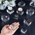 thumbnail image 3 of 12PCS Clear Acrylic Cube Acrylic Jewelry Display Bases Clear Polished Acrylic Display Cuboid Acrylic Display Block for Ring Jewelry Display Collectibles Figures Holder Base - 4 Sizes, 3 of 6