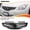 Carbon Fiber Look, variant on Front Bumper Grille Mesh Grill For Nissan Altima 2010-2012 Black