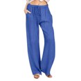 thumbnail image 6 of Juslio Sweatpants Women Pocket Casual Fashion Wide-leg Pants, 6 of 6