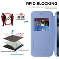 thumbnail image 5 of For Google Pixel 10a Wallet Cell Cover, RFID Blocking, PU Leather,Compatible With MagSafe , With Flip Cover Multi-Card Slots Pocket, Ultra Thin Magneti Protective Cover,Blue,For Pixel 10a, 5 of 8