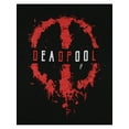 thumbnail image 5 of Marvel Comics Men's Deadpool Red Splatter Icon Logo Adult Crewneck Short Sleeve T-Shirt, 5 of 5
