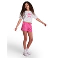 thumbnail image 5 of Reebok Girl's Supergirl French Terry Shorts, Sizes 4-18, 5 of 8