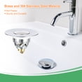 thumbnail image 5 of Uxcell Bathroom Sink Stopper for 1.3"-1.65" 42x32mm Stainless Steel Sink Plug Anti-Backflow Sink Filter, 5 of 6
