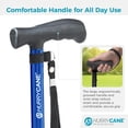 thumbnail image 6 of HurryCane Freedom Edition Foldable with T Handle Walking Cane for Men & Woman (Blue) Bundle with PremGear Cane Holder, Compatible with HurryCane, 6 of 9